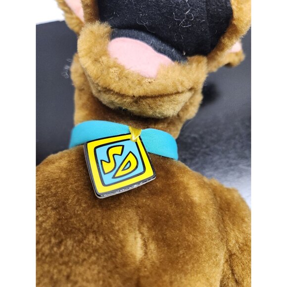 Scooby-Doo Plush 12" Vintage Brown Stuffed Cartoon Dog With Blue Collar & SD Tag - Picture 6 of 10